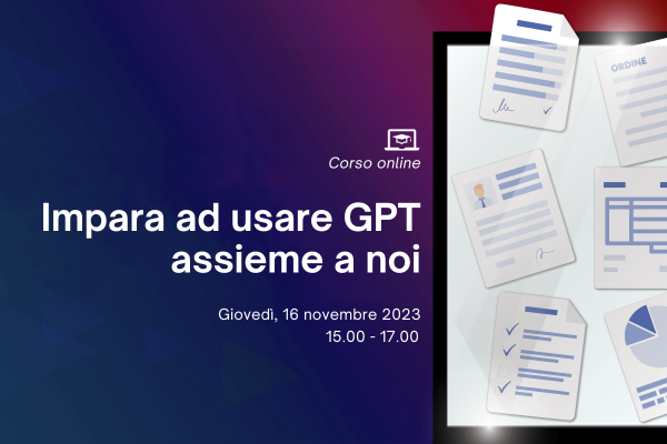 Giovedì 16 novembre partecipa al corso “Impara ad usare GPT assieme a noi” - QualiWare